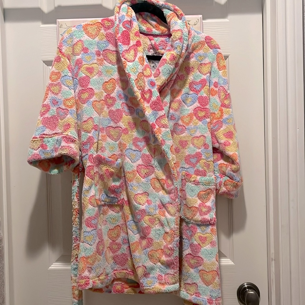 Kids fluffy bath robe